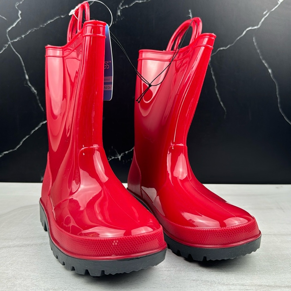 Zoogs Kids Rain Boot Red sz 3